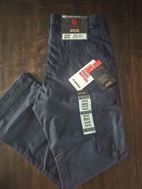 Ariat Men's M4 Relaxed Boot Cut Work Pants - Navy FR